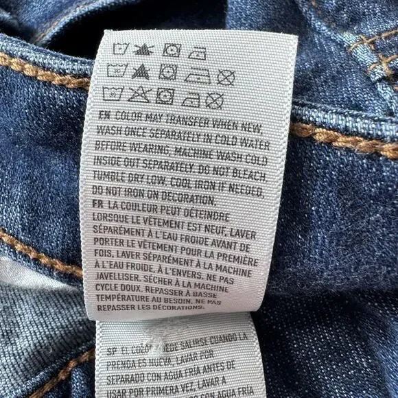 AEO High Waist Jegging Jeans 10 Dark Wash Skinny Stretch Minimalist - Picture 10 of 16